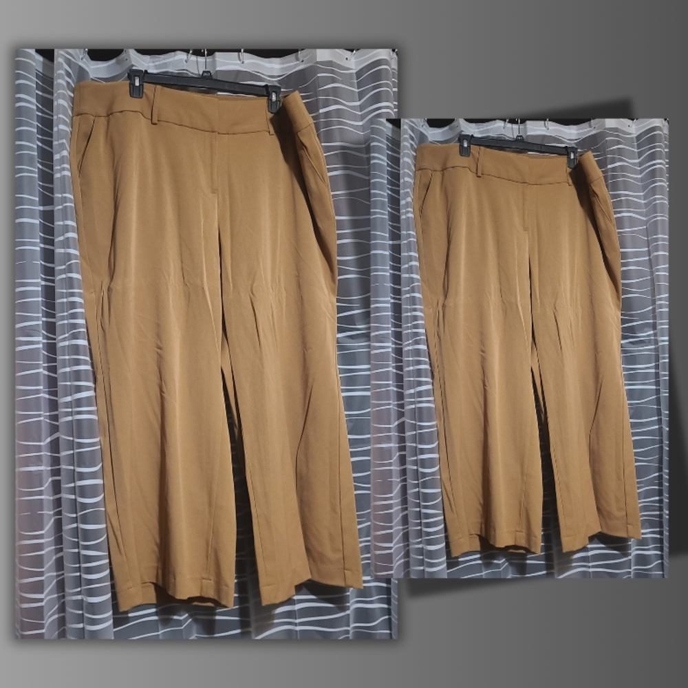 Lane Bryant Wide Leg Pants in Tan